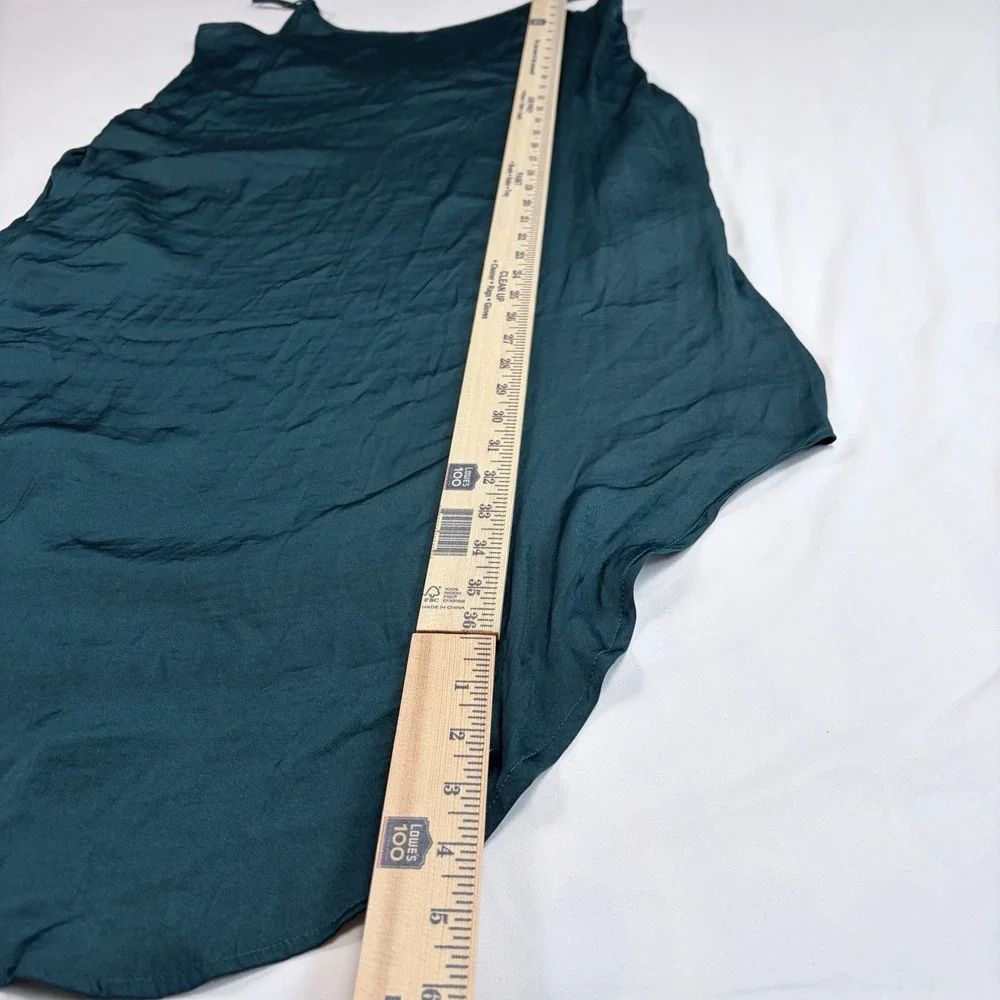Soma Nightgown Womens‎ S Teal Long Chemise Slip Dress Lingerie Low Back Strappy - Picture 6 of 7